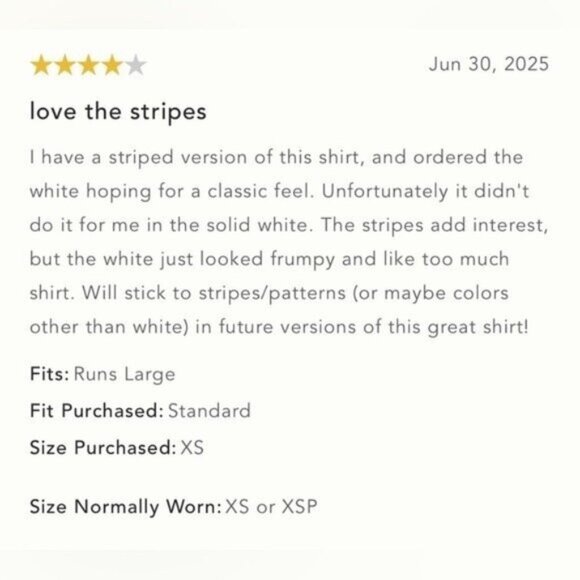 NWT Size XS- The Bennet Buttondown Shirt by Maeve 100% Cotton (NWT US$ 98) - Picture 7 of 16